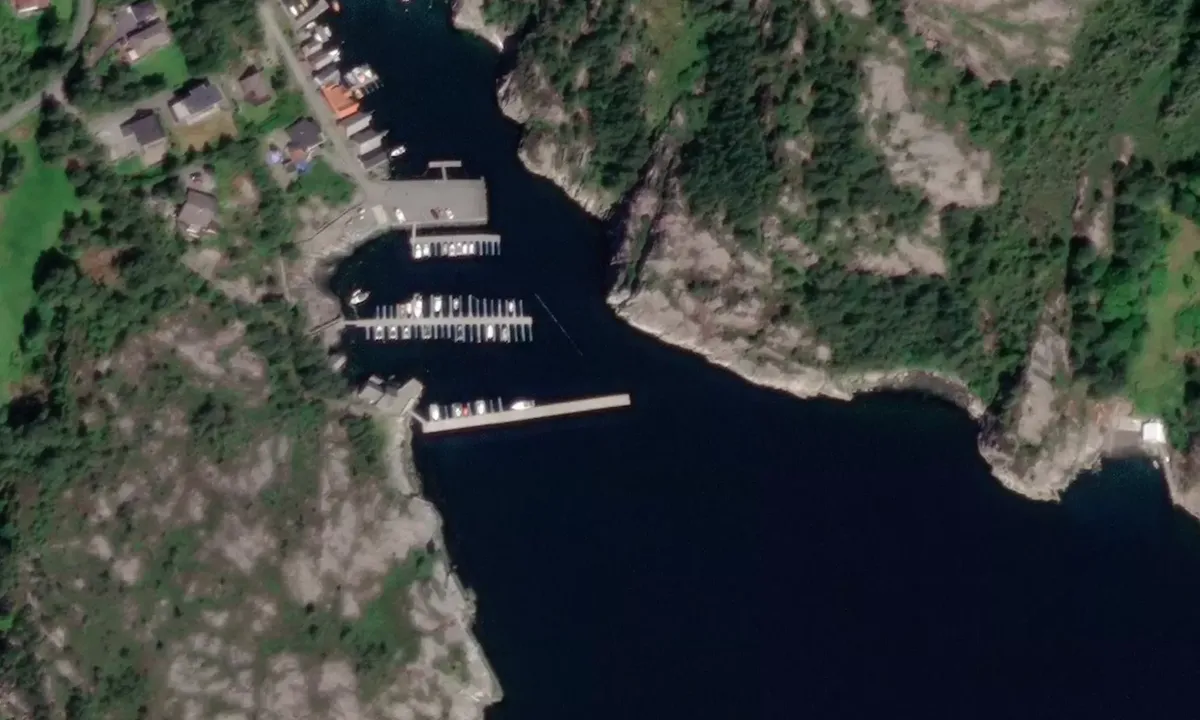 Satelite image of Haganesvikja gjestehavn