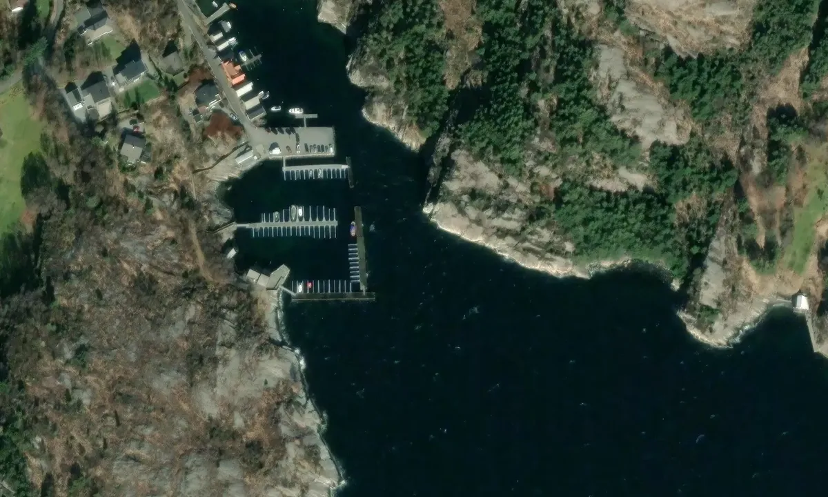 Satelite image of Haganesvikja gjestehavn