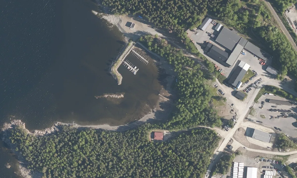Flyfoto av Hagavika Småbåthavn 
