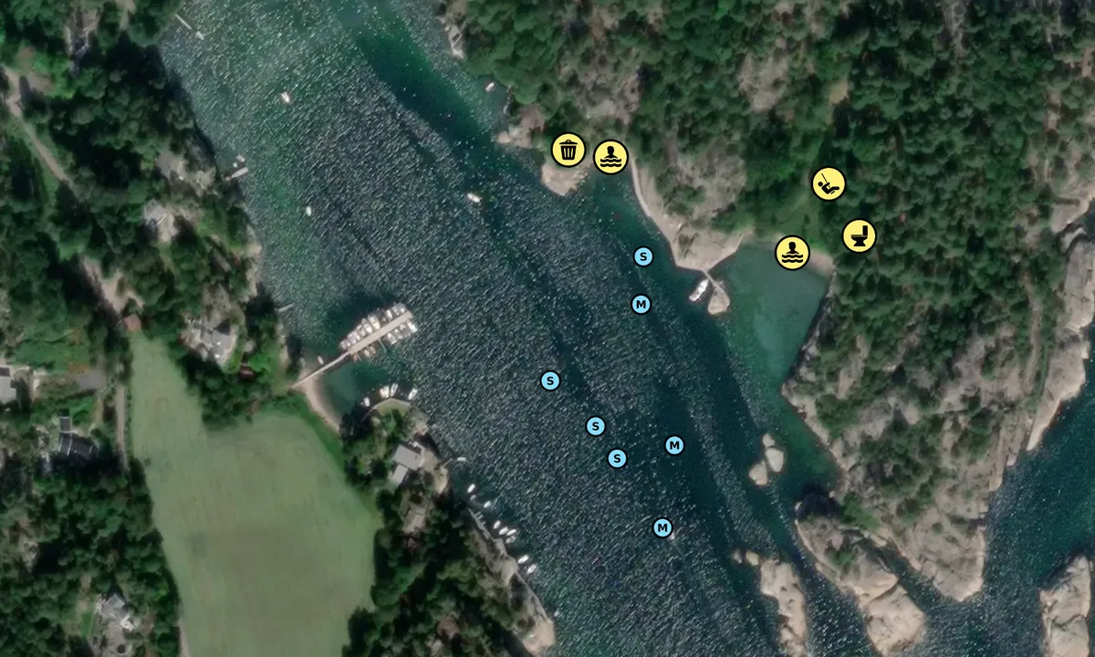Satelite image of Håkavika