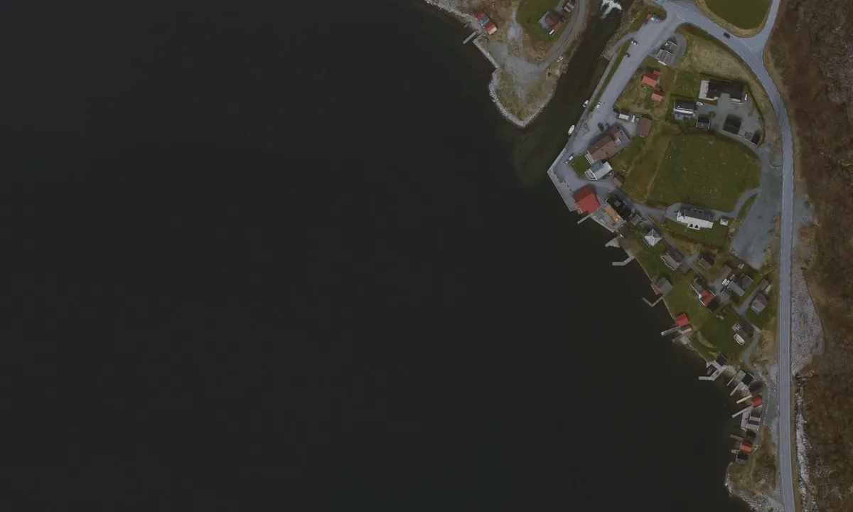 Flyfoto av Hålandsosen Gjestehavn
