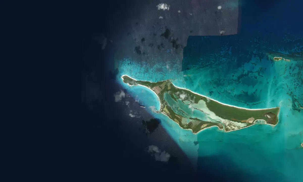 Flyfoto av Half Moon Cay