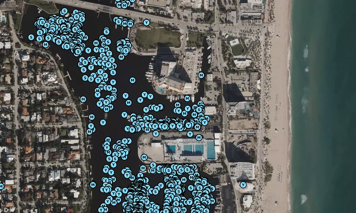 Satelite image of Hall of Fame Marina