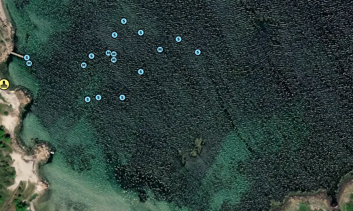 Satelite image of Hallands Väderö øst bukt