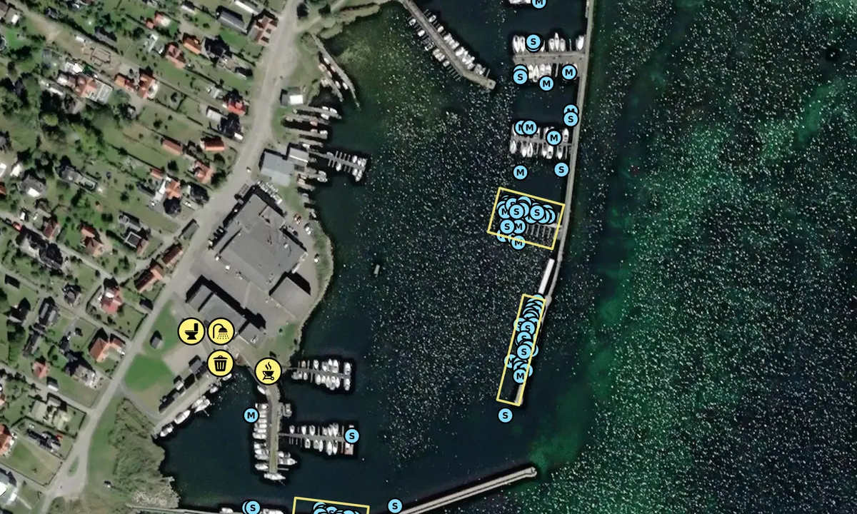 Satelite image of Hällevik Gästhamn