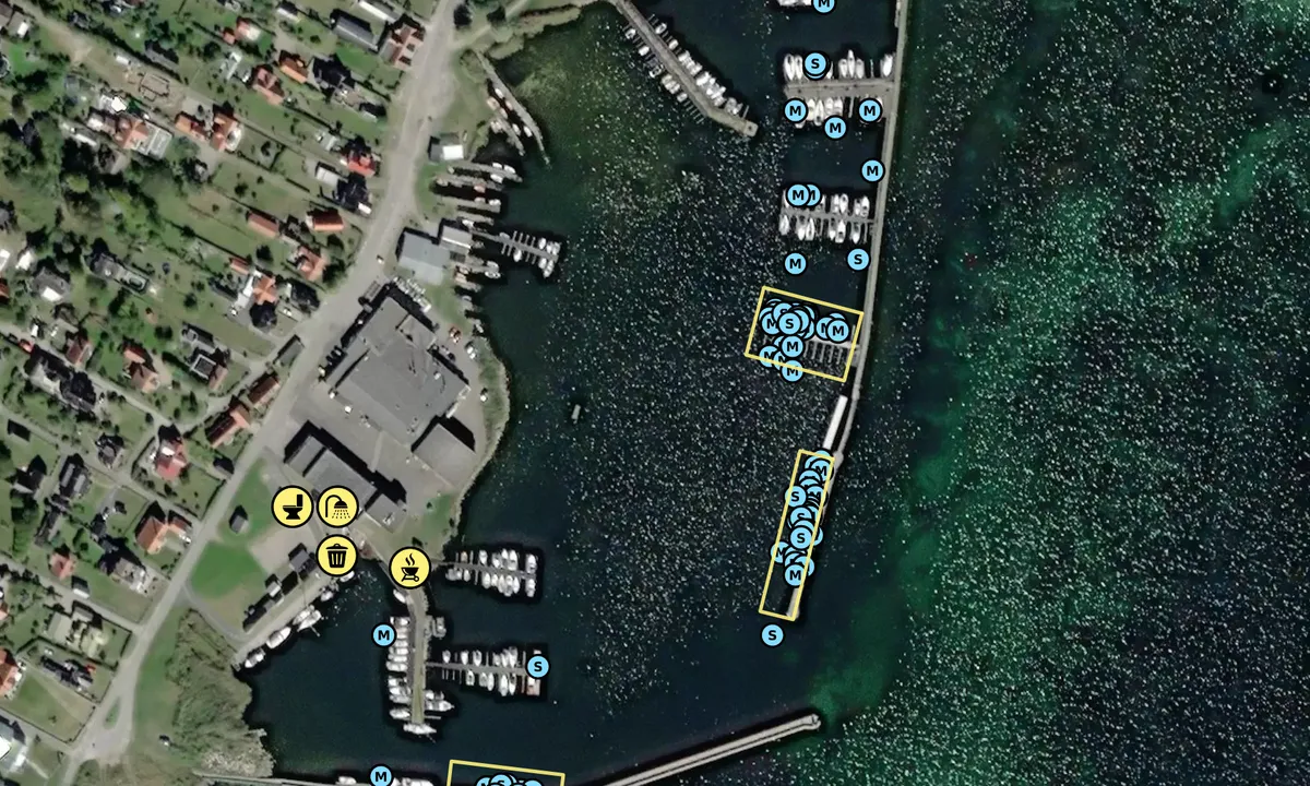 Satelite image of Hällevik Gästhamn