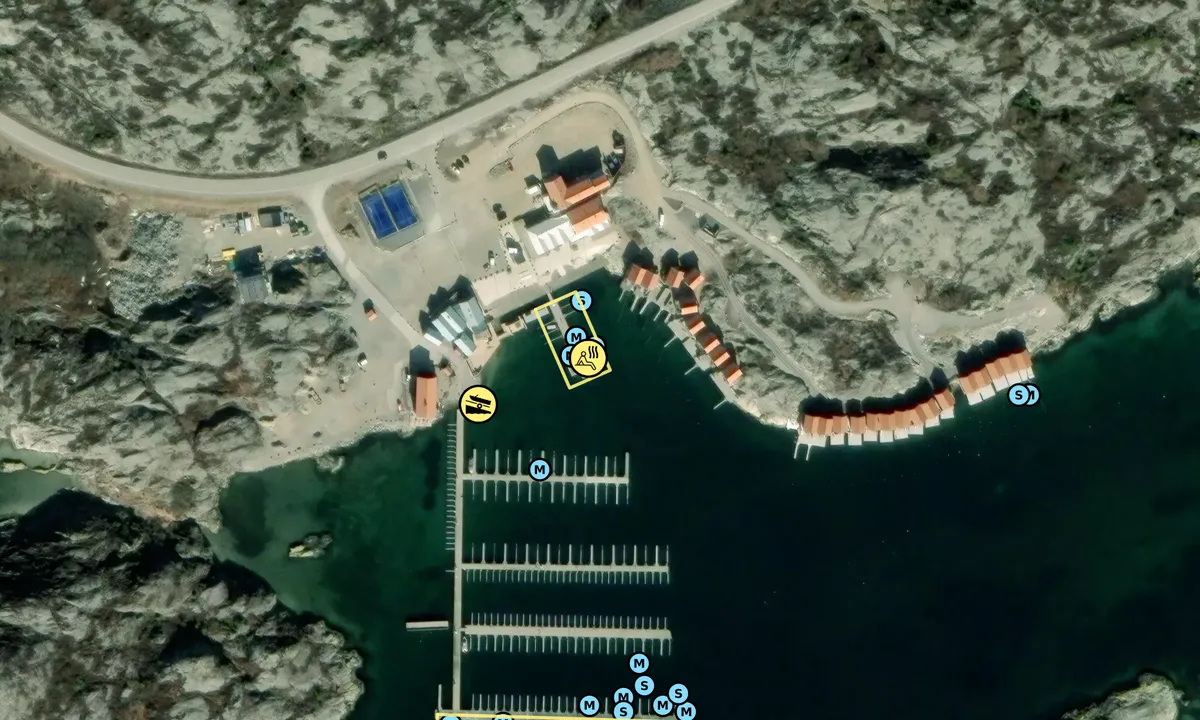 Satelite image of Hällevik Yacht Club