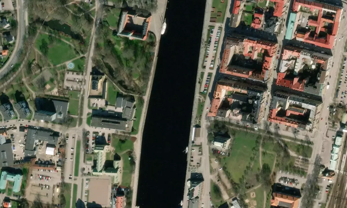 Flyfoto av Halmstad