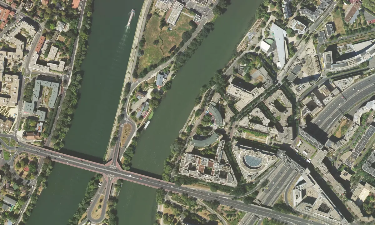 Flyfoto av Halte de Plaisance de Rueil