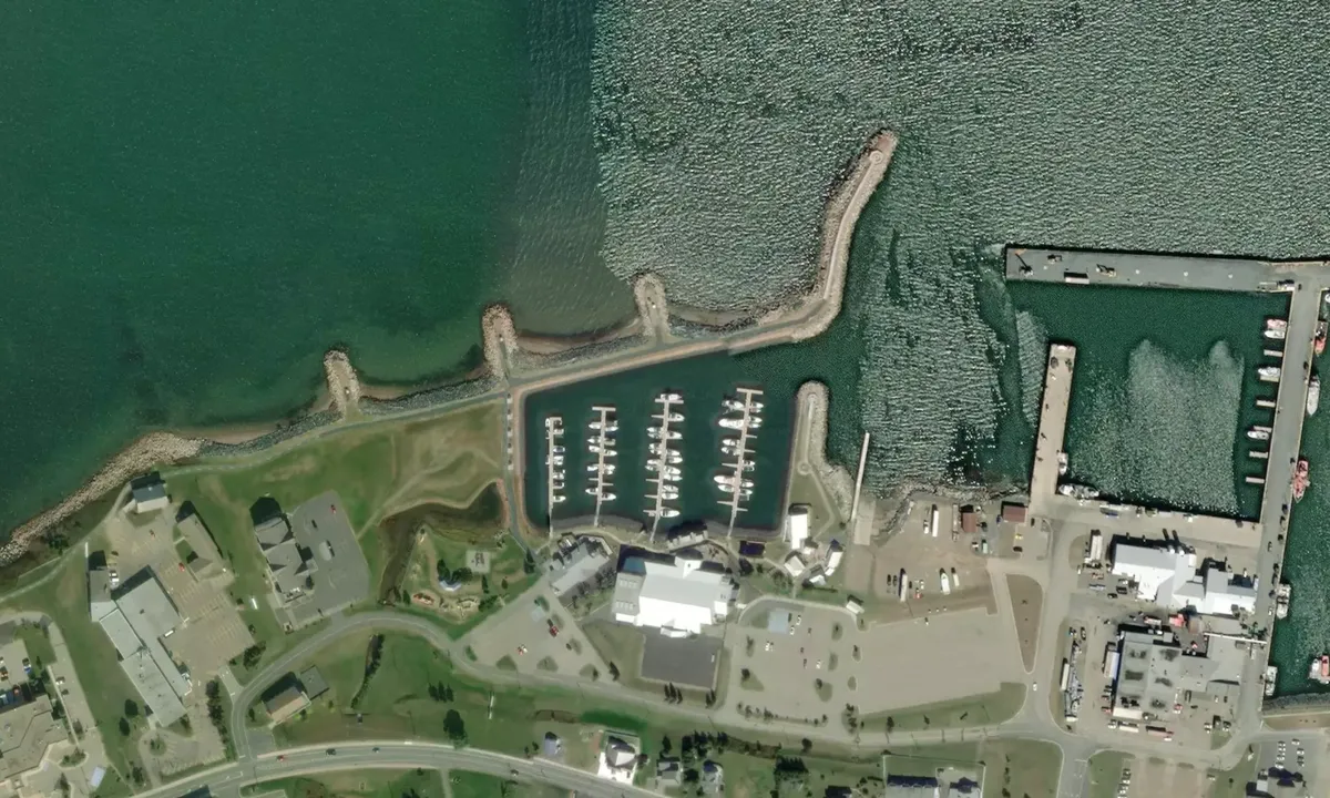 Flyfoto av Halte Nautique Caraquet