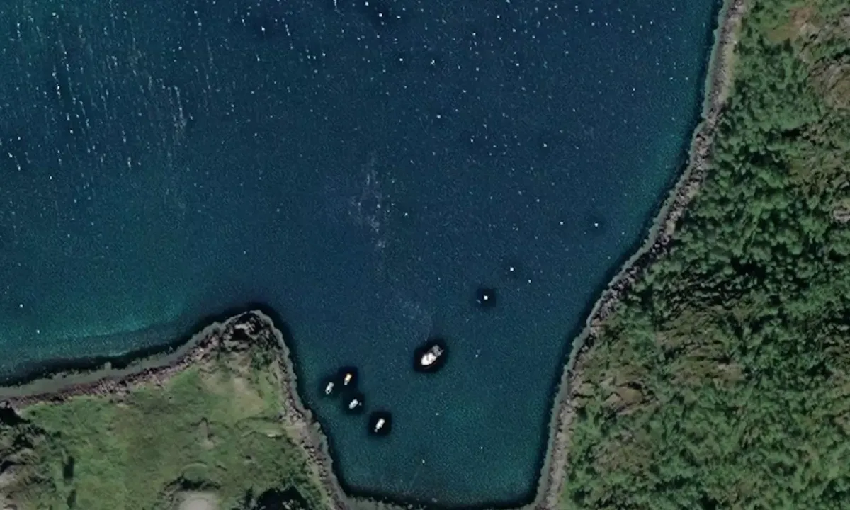 Satelite image of Hamnebukta - Hakkstabben