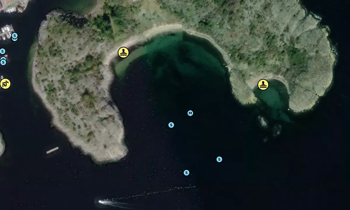 Satelite image of Hamneholmen