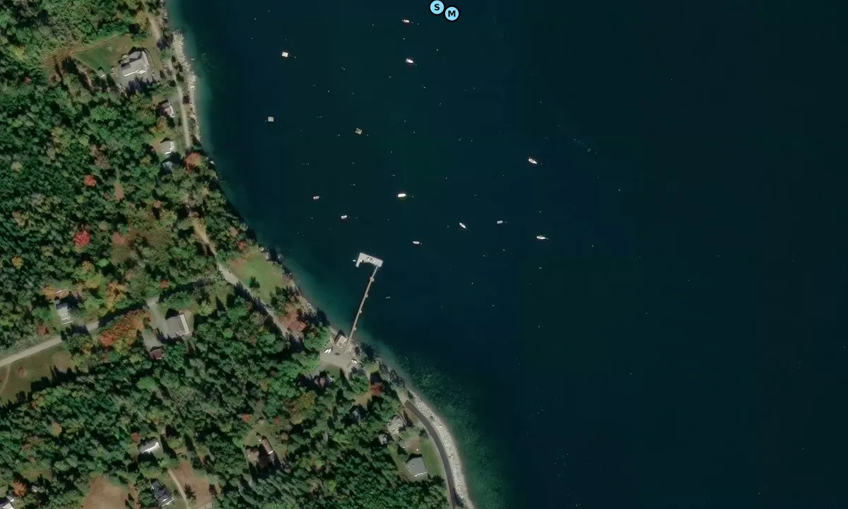 Satelite image of Hancock Point Yacht Club