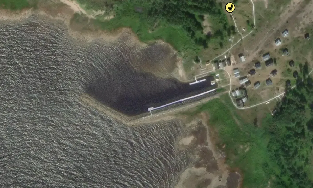 Satelite image of Haparanda Sandskär