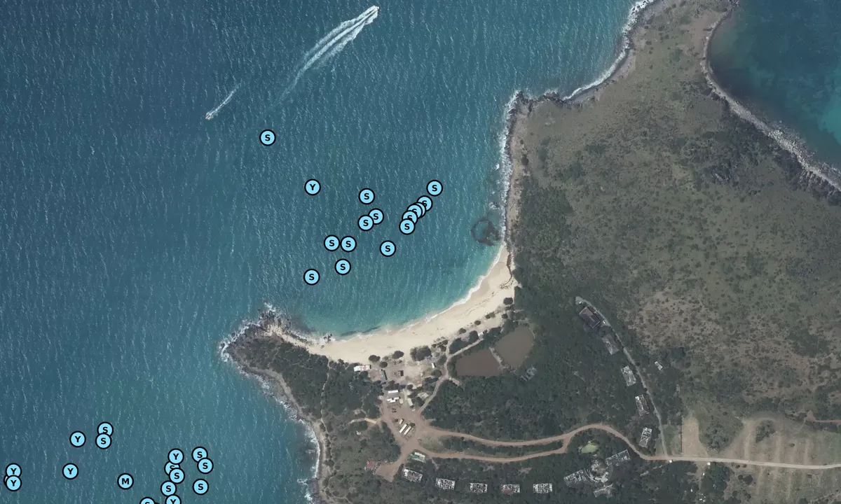Satelite image of Happy Bay 1