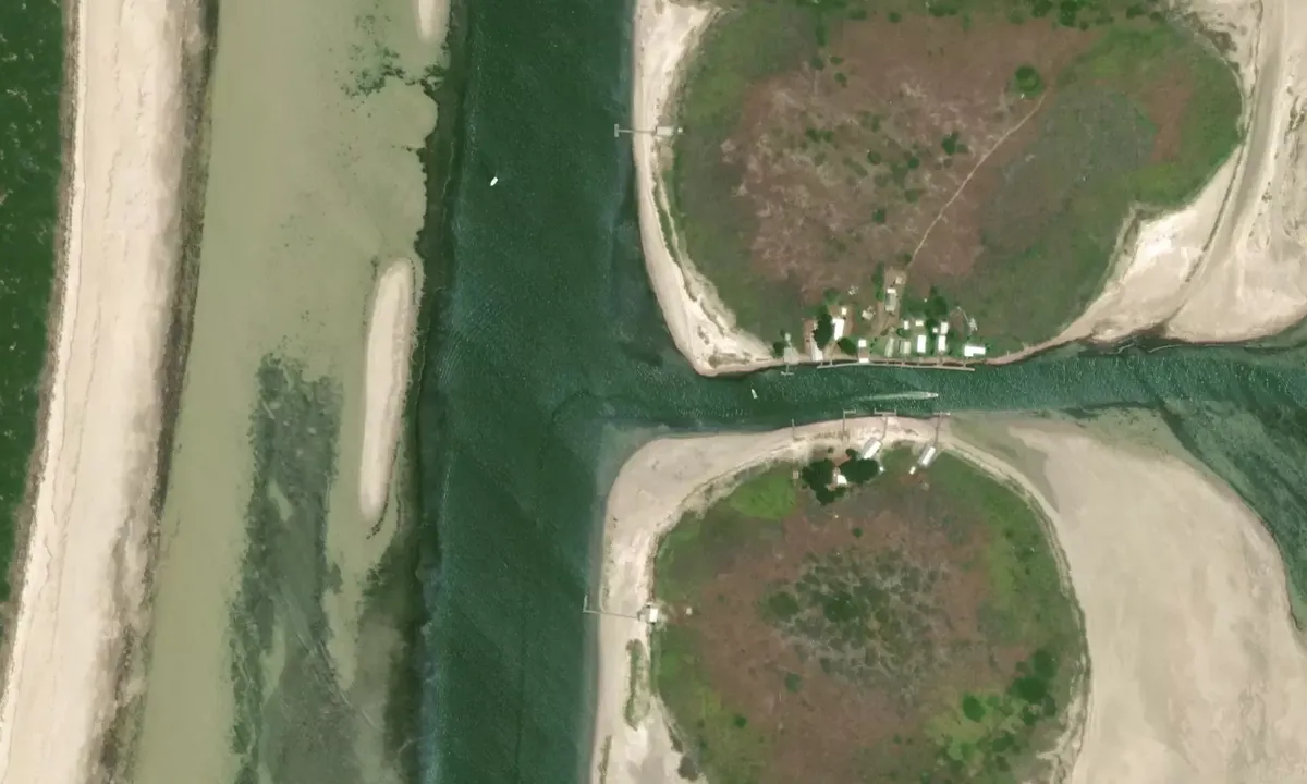 Satelite image of Haps Cut