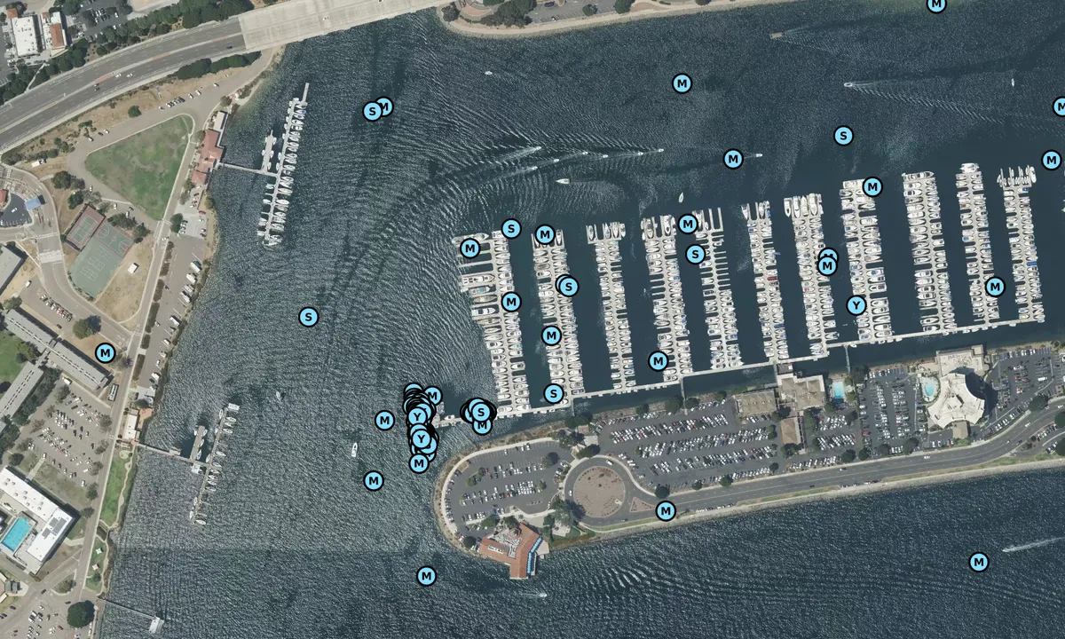 Satelite image of Harbor Island West Marina