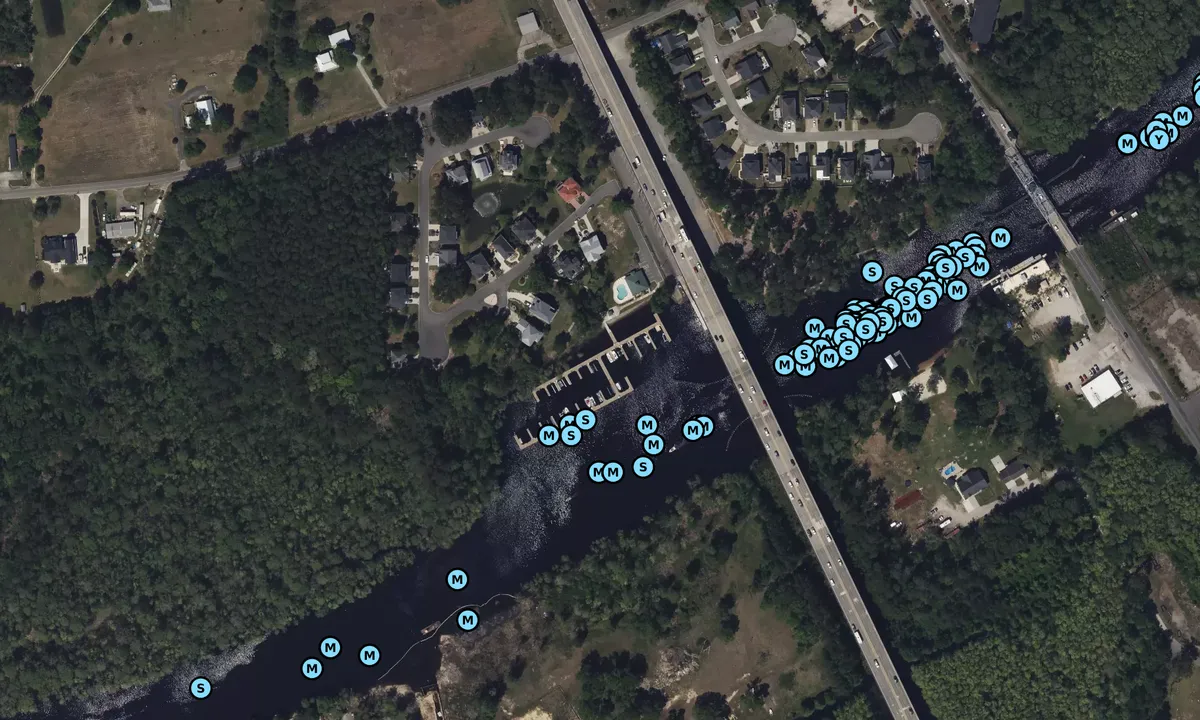 Satelite image of Harbor Oaks Marina