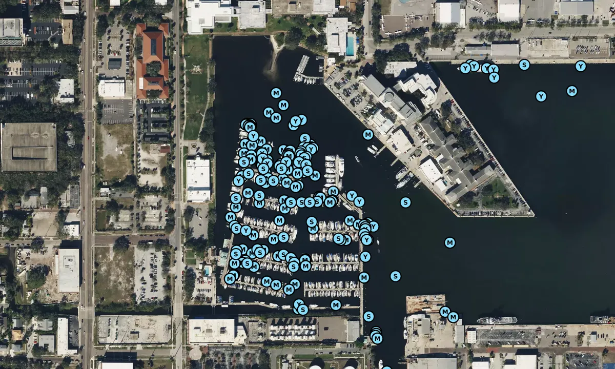 Satelite image of Harborage Marina | A Safe Harbor Marina
