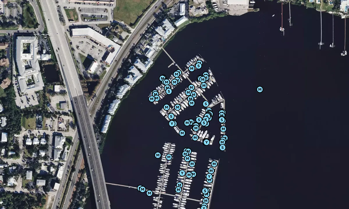 Satelite image of Harborage Yacht Club & Marina