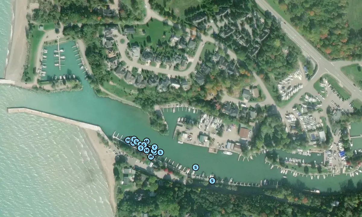 Satelite image of Harbour Lights Marina - Huron