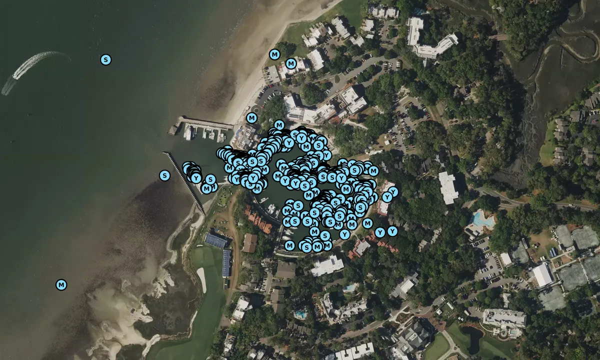 Satelite image of Harbour Town Yacht Basin