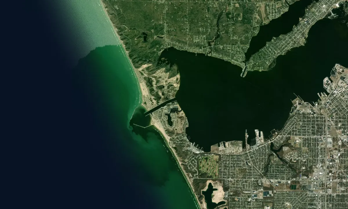 Flyfoto av Harbour Towne Marina - Muskegon
