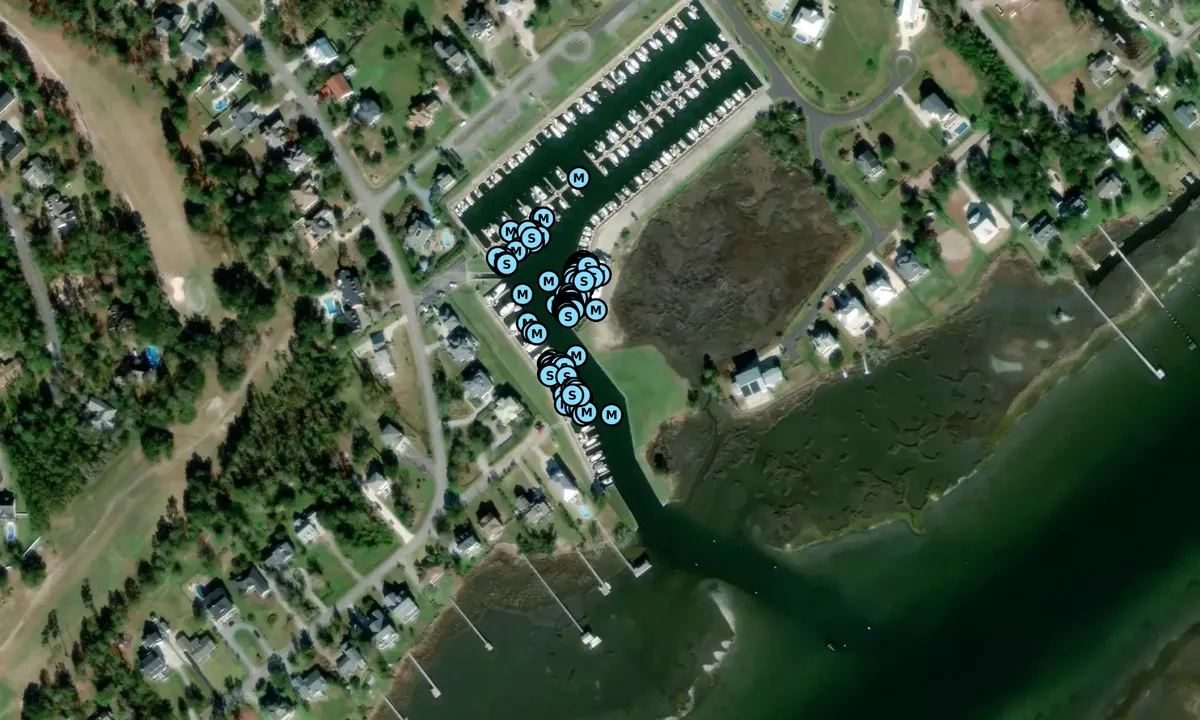 Satelite image of Harbour Village Marina - Hampstead