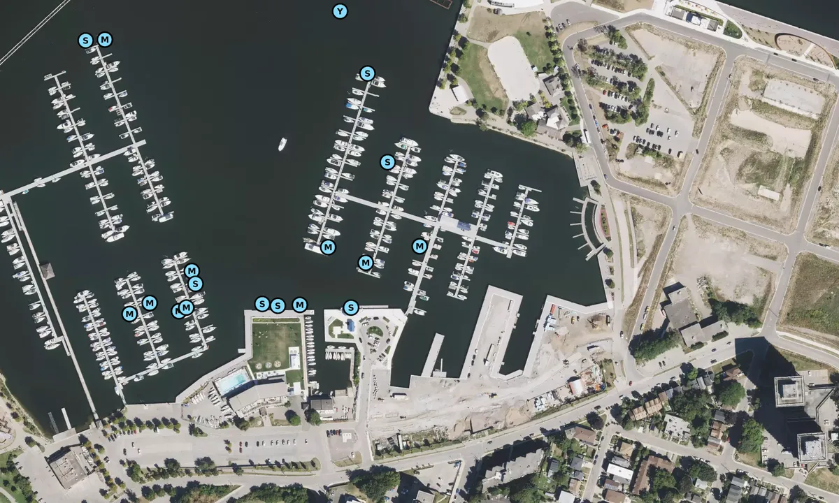 Satelite image of Harbour West Marina - Hamilton