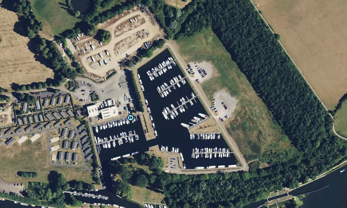 Satelite image of Harleyford Marina