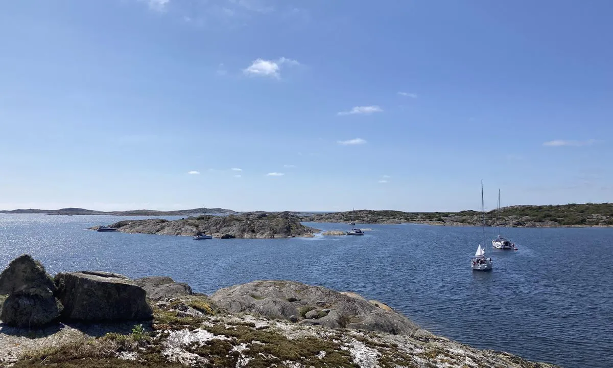 Härmanö - SXK Västkust bouy: Bilde av Roparen tatt fra Slipestenen.