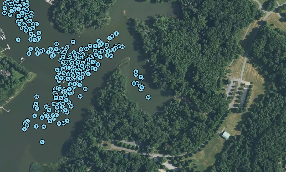 Satelite image of Harness Creek Hurricane Hole