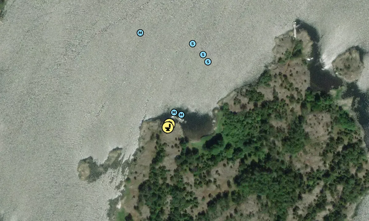 Satelite image of Harön - Nordvästra udden