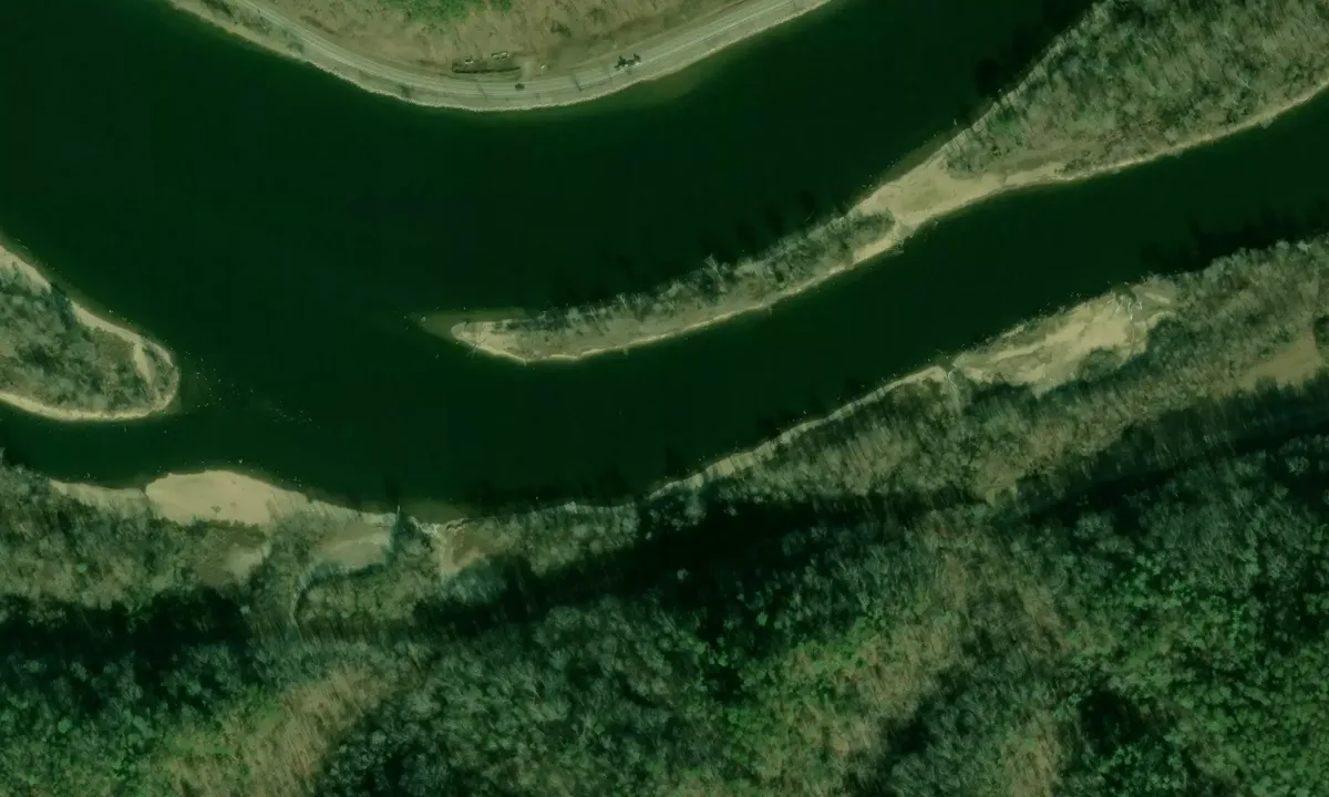Satelite image of Harrison Island