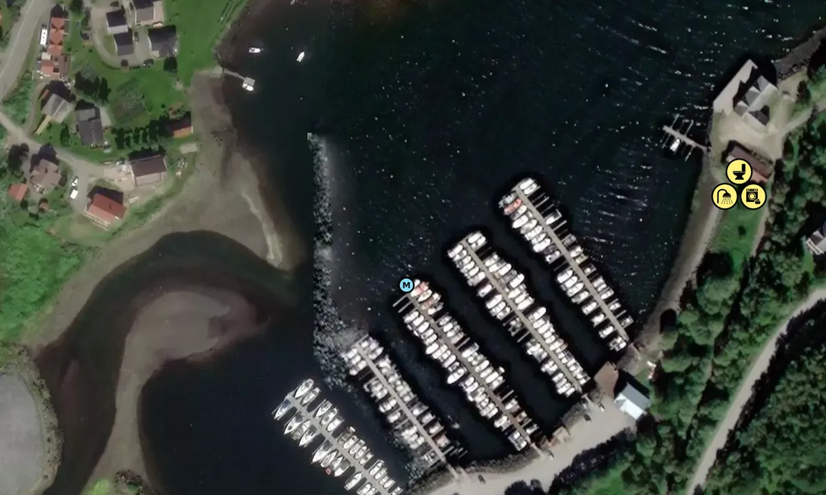 Satelite image of Harstad Båtforening