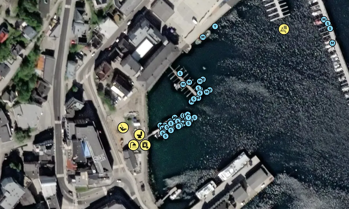 Satelite image of Harstad Gjestehavn