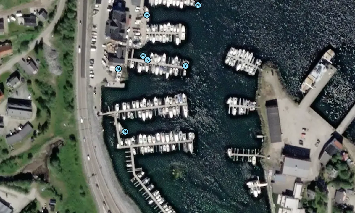 Satelite image of Harstadbotn Båthavn og Gjestehavn