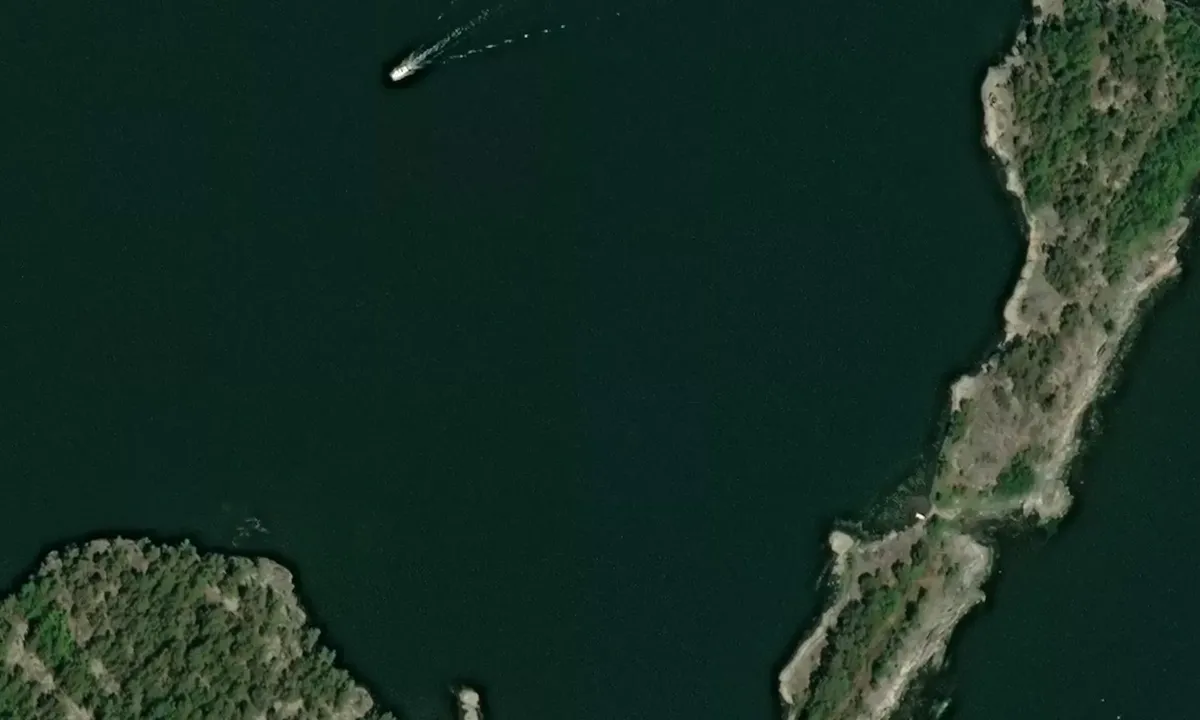 Satelite image of Harstena - Stora Hamnsundet - Iskär - Gryt
