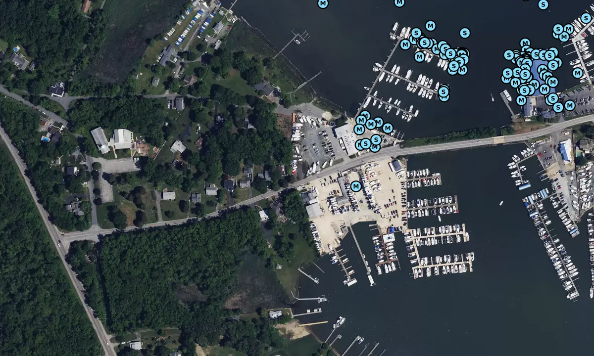 Satelite image of Hartley Marine