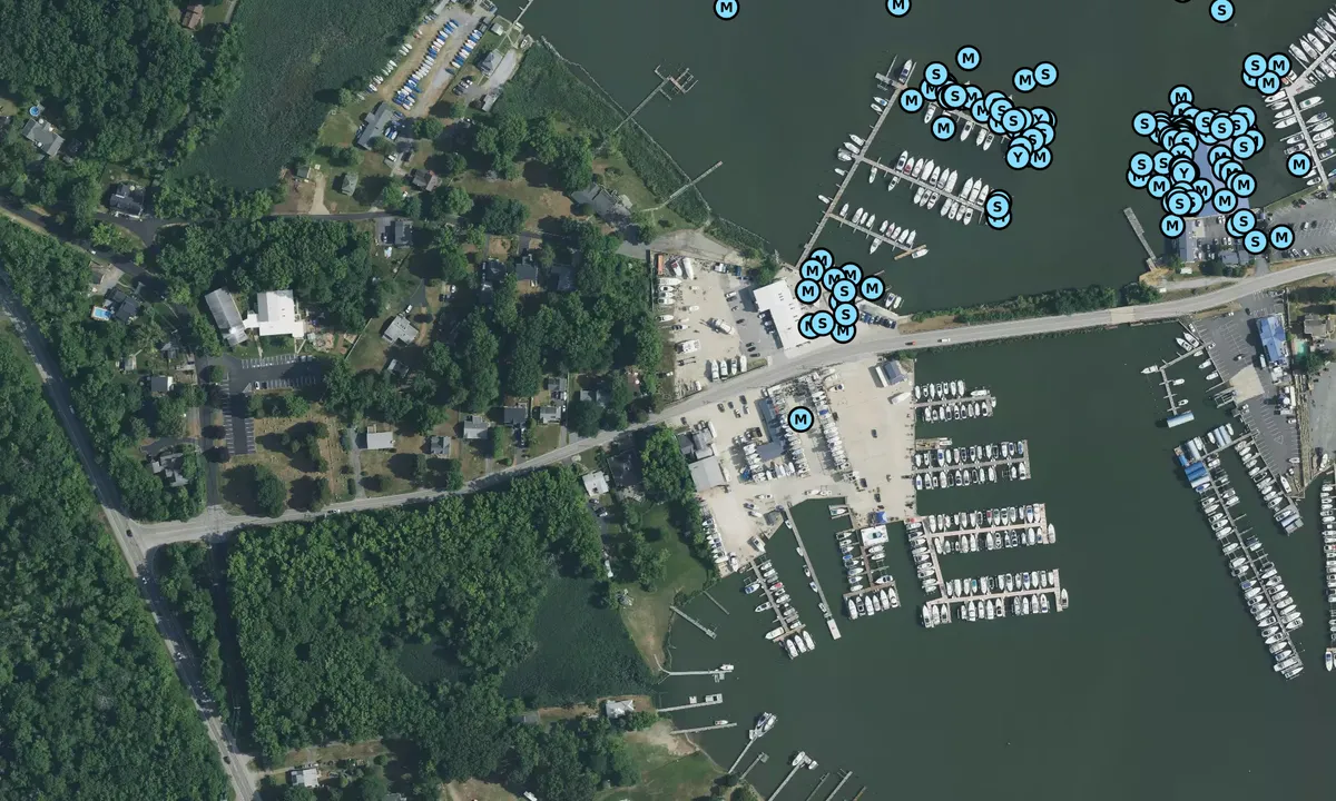 Satelite image of Hartley Marine