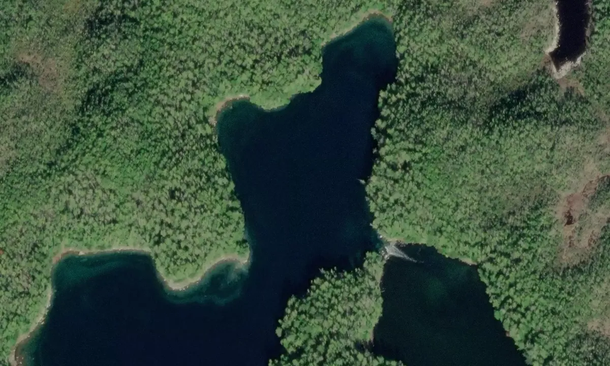 Satelite image of Harwood Bay - North