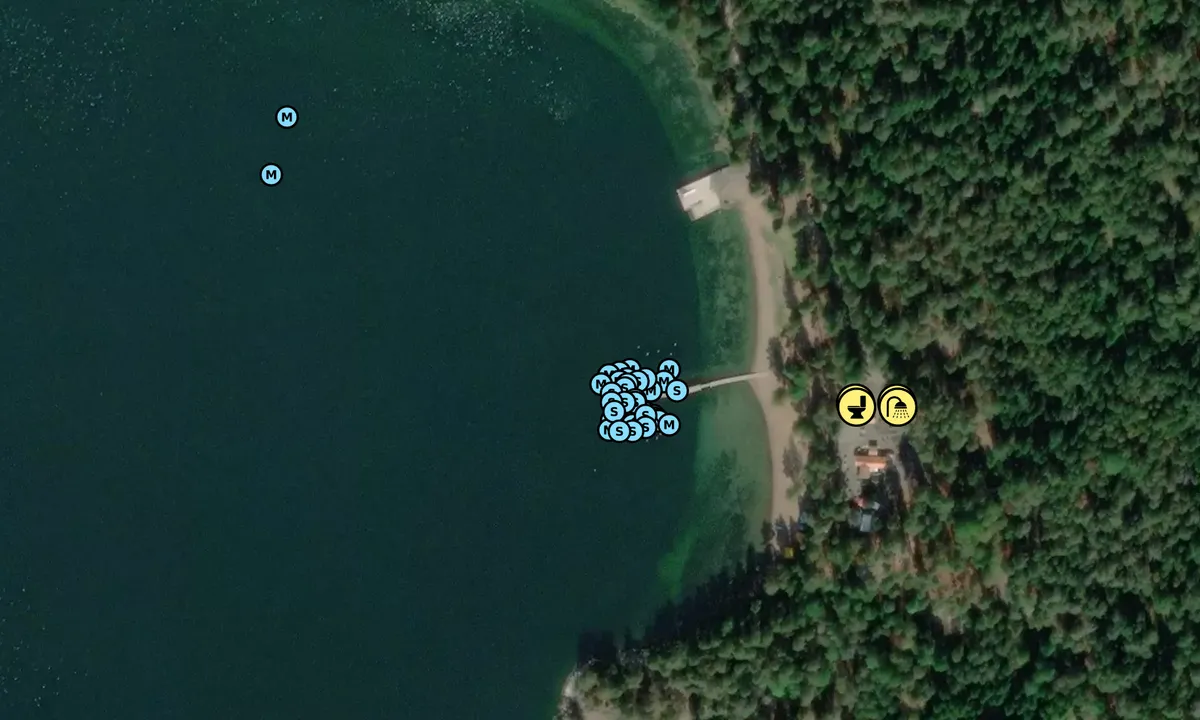 Satelite image of Hasselö Sand