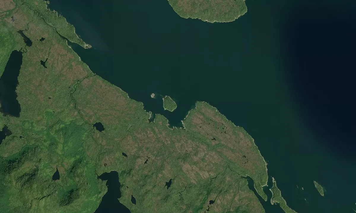 Flyfoto av Hassler Harbor