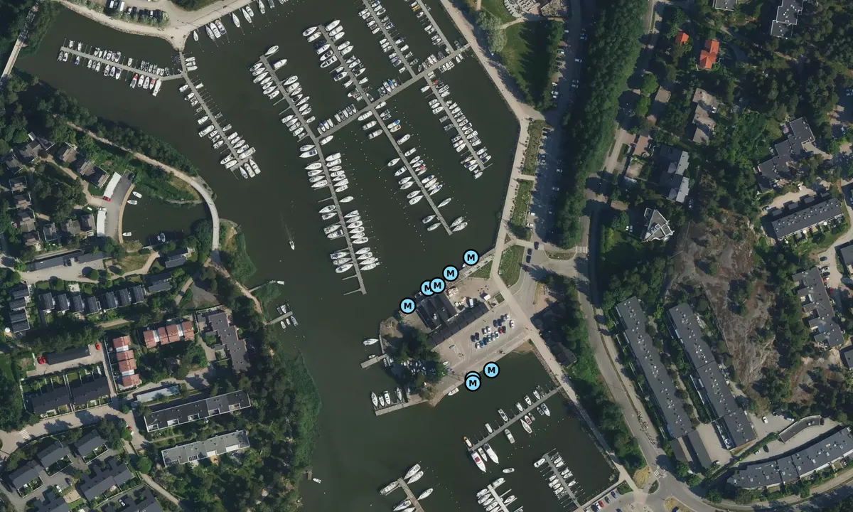 Satelite image of Haukilahden venesatama