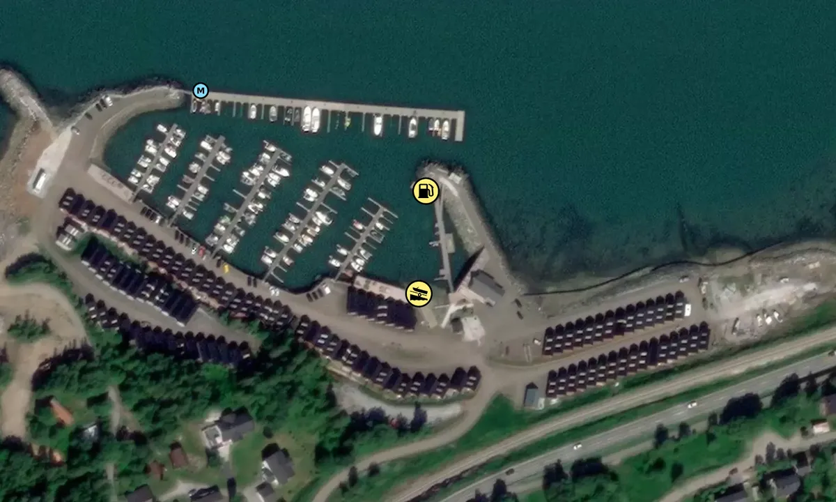 Satelite image of Hauknes marina