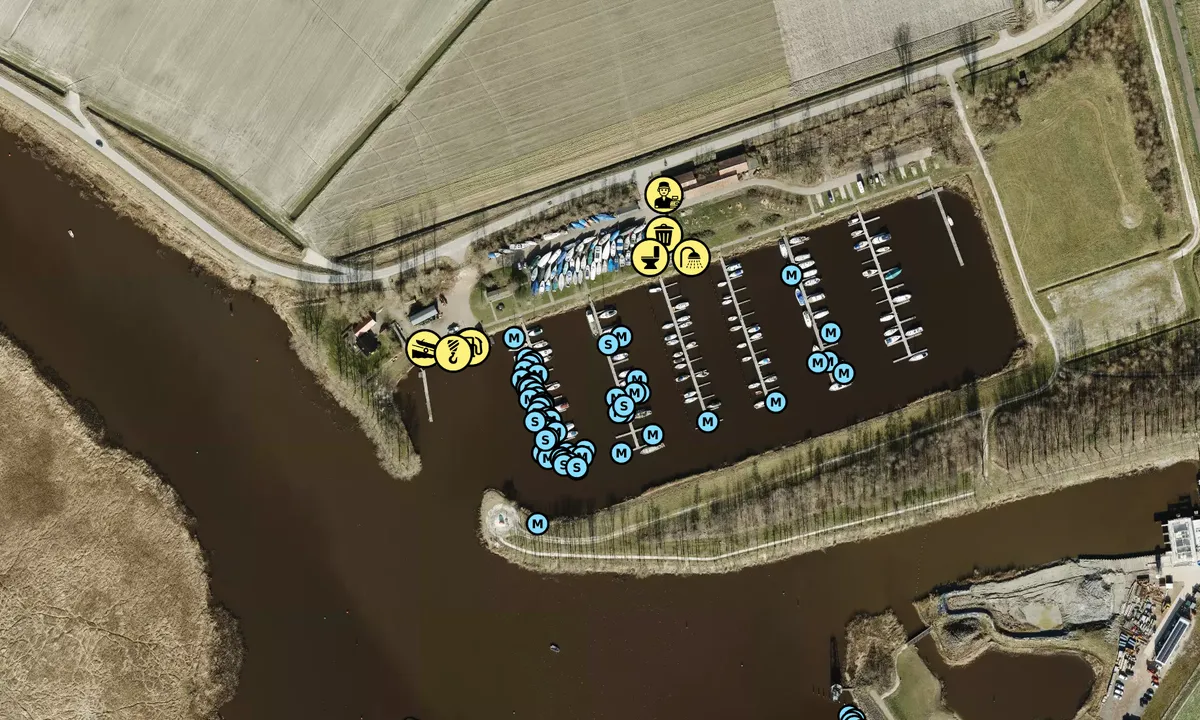 Satelite image of Haven Hunzegat - Zoutkamp