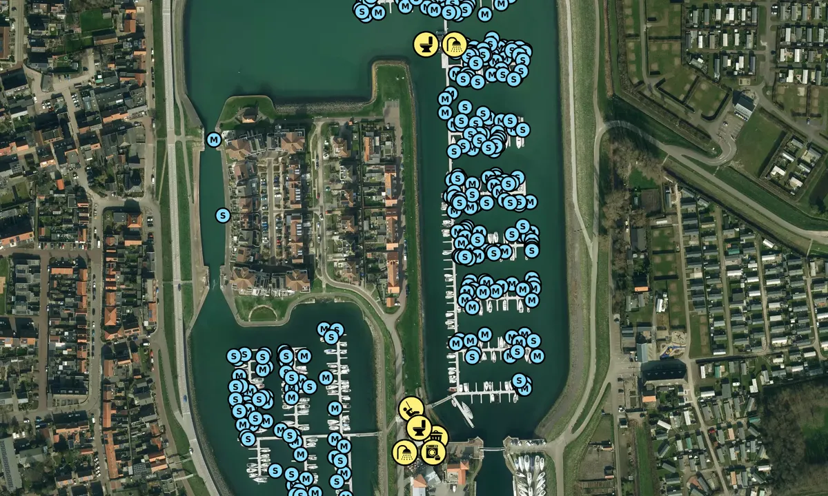 Satelite image of Haven Wemeldinge