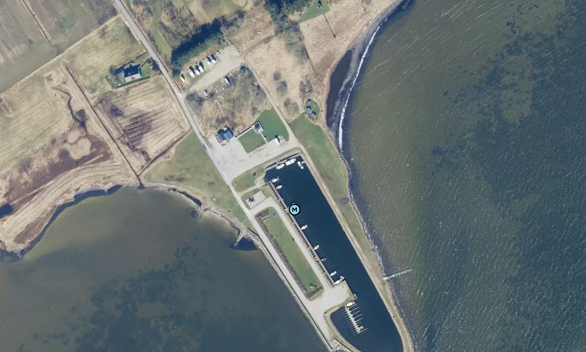 Satelite image of Haverslev Jolle og lystbådehavn