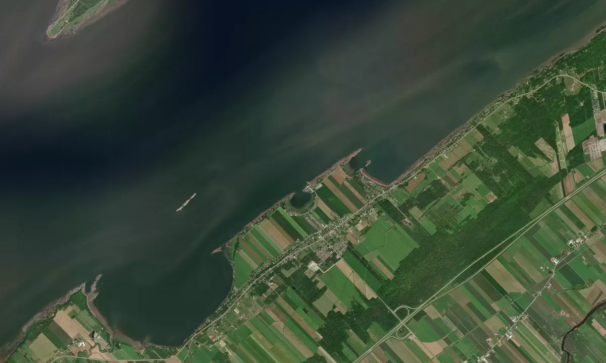 Flyfoto av Havre de Berthier-sur-mer