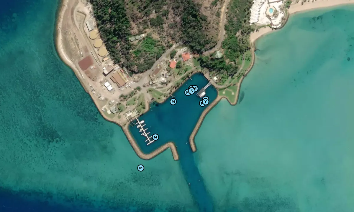 Satelite image of Hayman Island Marina